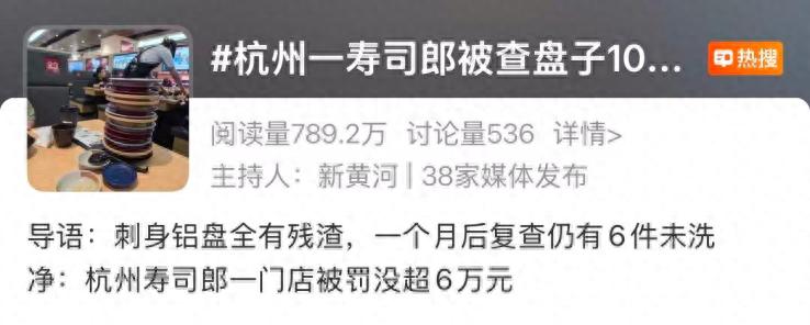 杭州寿司郎被查盘子全脏、违规，爱吃的人又被‘背刺’