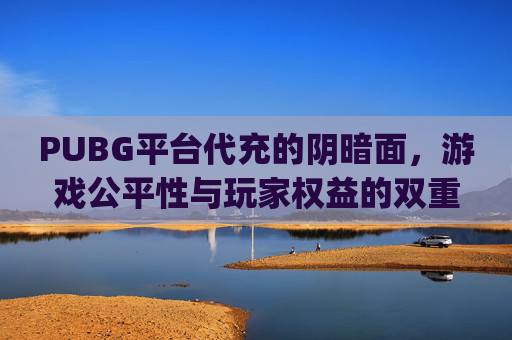 PUBG平台代充的阴暗面,游戏公平性与玩家权益的双重威胁-手游pubg代充 PUBG平台代充的阴暗面,游戏公平性与玩家权益的双重威胁-手游pubg代充