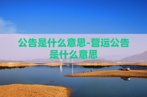 公告是什么意思-营运公告是什么意思
