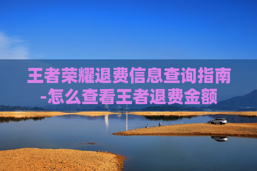 王者荣耀退费信息查询指南-怎么查看王者退费金额