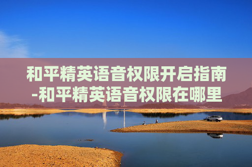 和平精英语音权限开启指南-和平精英语音权限在哪里开启