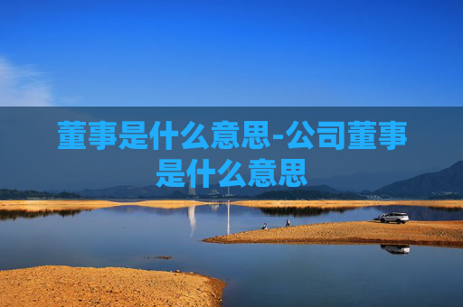 董事是什么意思-公司董事是什么意思
