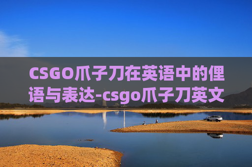 CSGO爪子刀在英语中的俚语与表达-csgo爪子刀英文