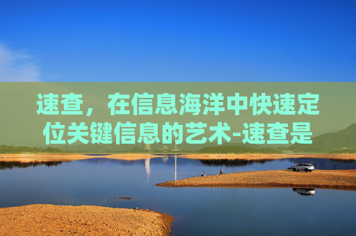 速查,在信息海洋中快速定位关键信息的艺术-速查是什么 速查,在信息海洋中快速定位关键信息的艺术-速查是什么