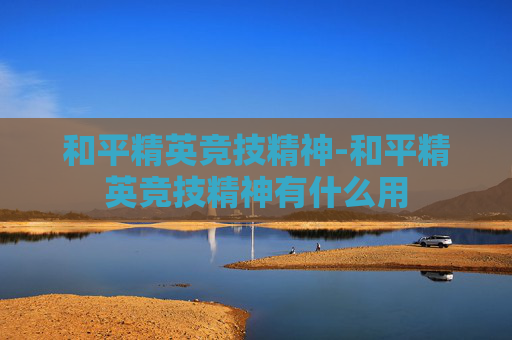 和平精英竞技精神-和平精英竞技精神有什么用