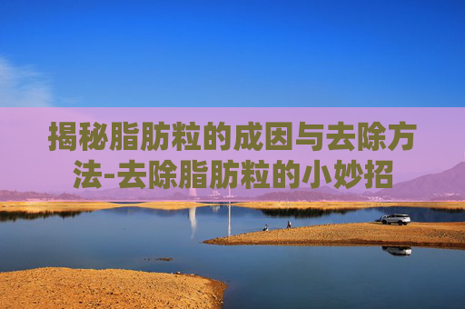 揭秘脂肪粒的成因与去除方法-去除脂肪粒的小妙招