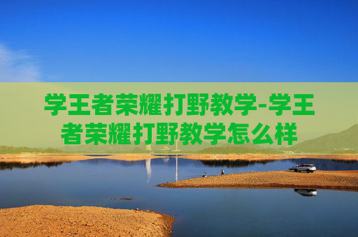 学王者荣耀打野教学-学王者荣耀打野教学怎么样