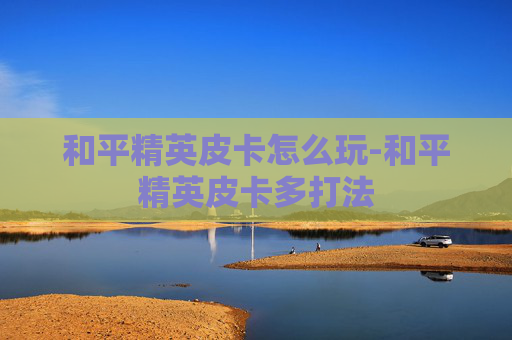 和平精英皮卡怎么玩-和平精英皮卡多打法