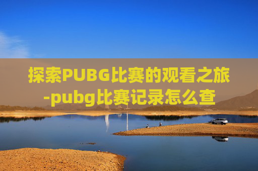 探索PUBG比赛的观看之旅-pubg比赛记录怎么查