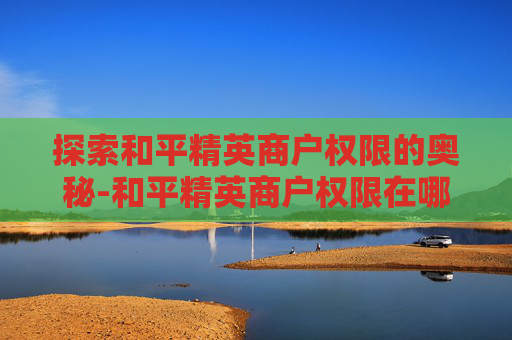 探索和平精英商户权限的奥秘-和平精英商户权限在哪设置