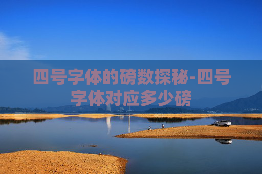 四号字体的磅数探秘-四号字体对应多少磅