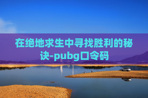 在绝地求生中寻找胜利的秘诀-pubg口令码