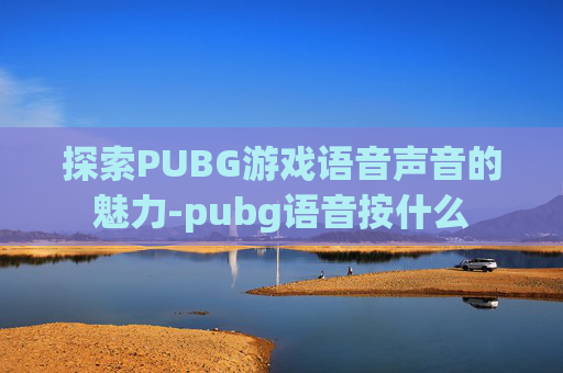 探索PUBG游戏语音声音的魅力-pubg语音按什么