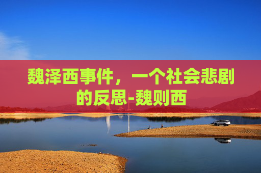 魏泽西事件，一个社会悲剧的反思-魏则西