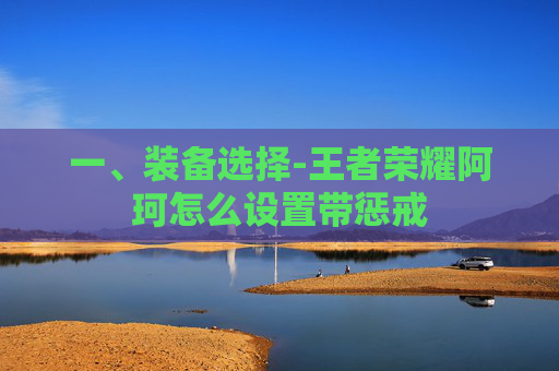 一、装备选择-王者荣耀阿珂怎么设置带惩戒