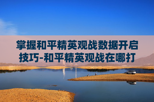 掌握和平精英观战数据开启技巧-和平精英观战在哪打开