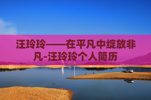 汪玲玲——在平凡中绽放非凡-汪玲玲个人简历