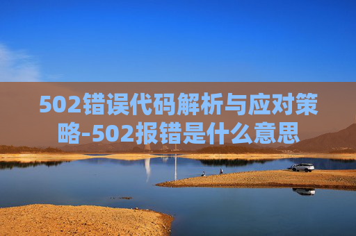 502错误代码解析与应对策略-502报错是什么意思